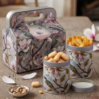 Peacock Tin Gift Set with Carry Box