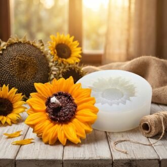 Sunflower Disc Candle Mould