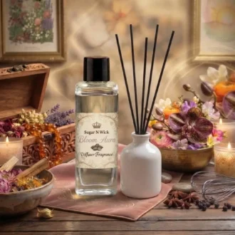 Bloom Aura Fragrance – 100 ml White Ceramic Reed Diffuser