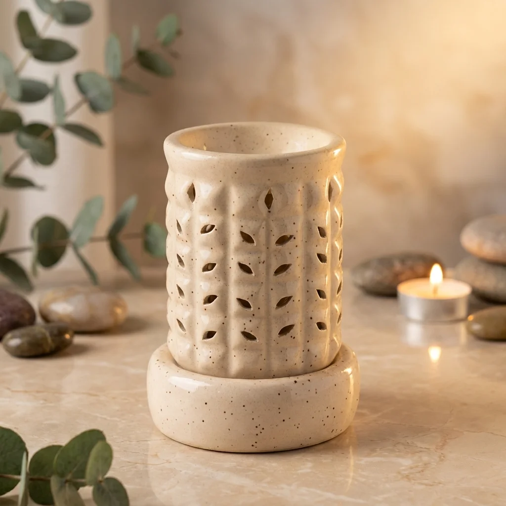 Leaf Pattern Ceramic Aroma Diffuser