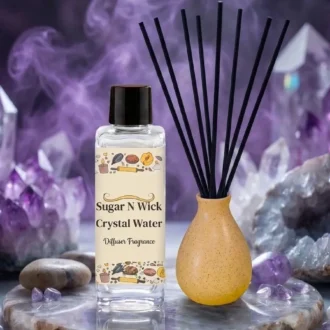 Crystal Water Fragrance – 100 ml Beige Ceramic Reed Diffuser