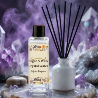 Crystal Water Fragrance – 100 ml White Ceramic Reed Diffuser