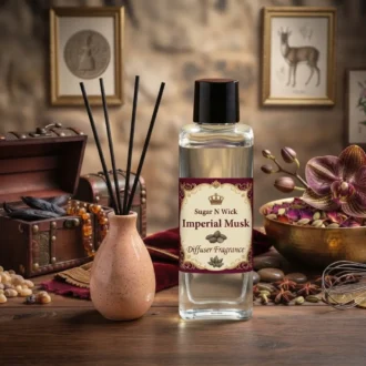 Imperial Musk Fragrance – 100 ml Beige Ceramic Reed Diffuser