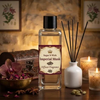 Imperial Musk Fragrance – 100 ml White Ceramic Reed Diffuser