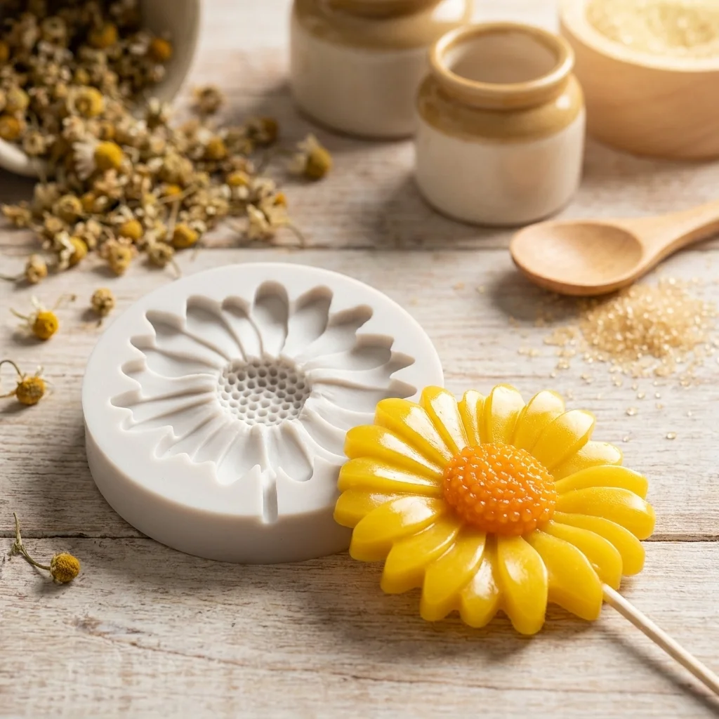 Sunflower Floral Silicone Mould for Candle Making