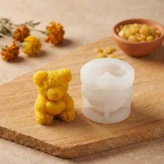 Teddy Bear Silicone Mould for Candle Making