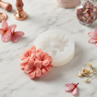 Floral Cluster Silicone Mould for Candle Making