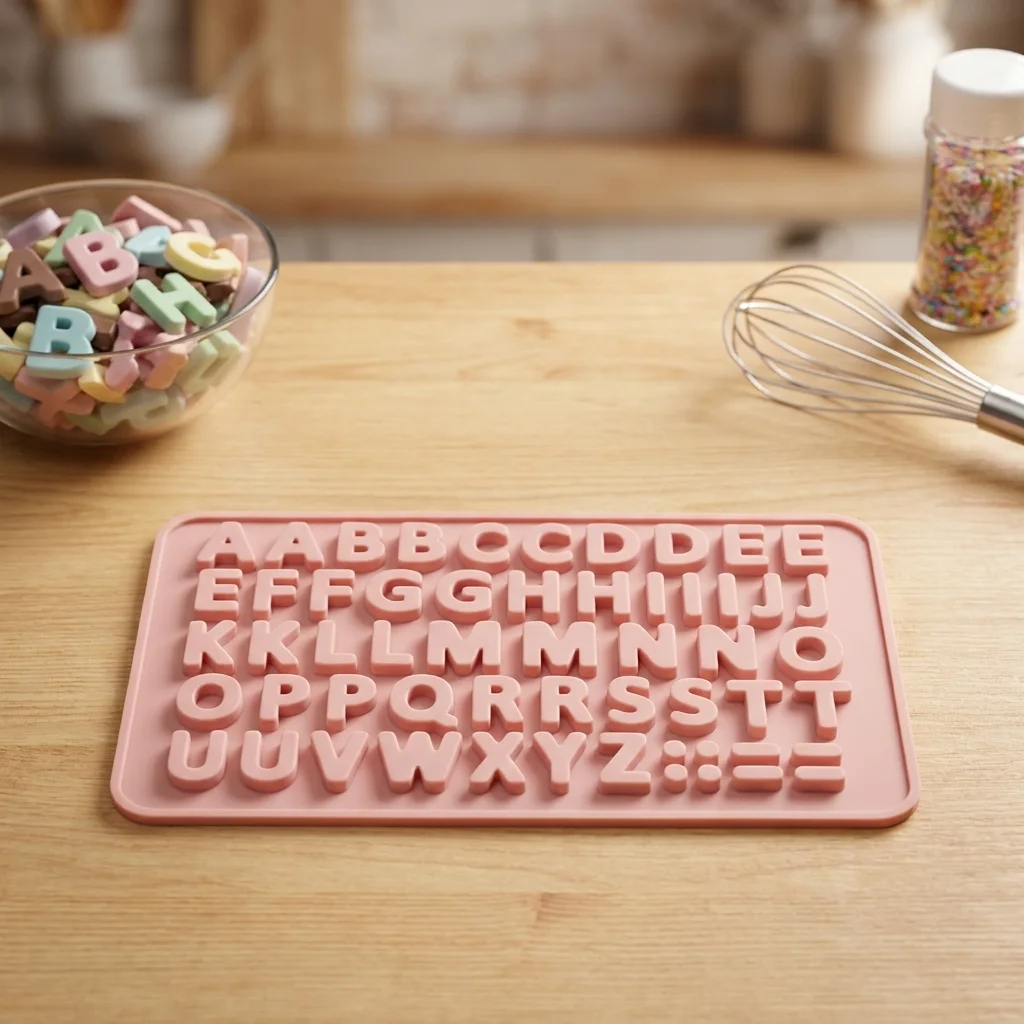 Alphabet Letter Silicone Mould for Candle Making