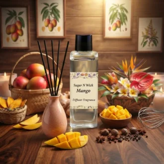 Mango Fragrance – 100 ml Beige Ceramic Reed Diffuser