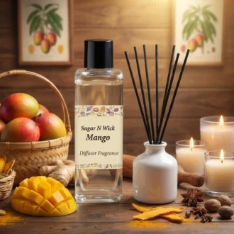 Mango Fragrance – 100 ml White Ceramic Reed Diffuser