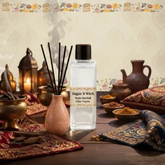 Noir Orchid Fragrance – 100 ml Beige Ceramic Reed Diffuser