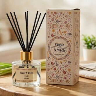 100ml Clear Glass Reed Diffuser - Oudh