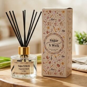 100ml Clear Glass Reed Diffuser - Imperial Musk