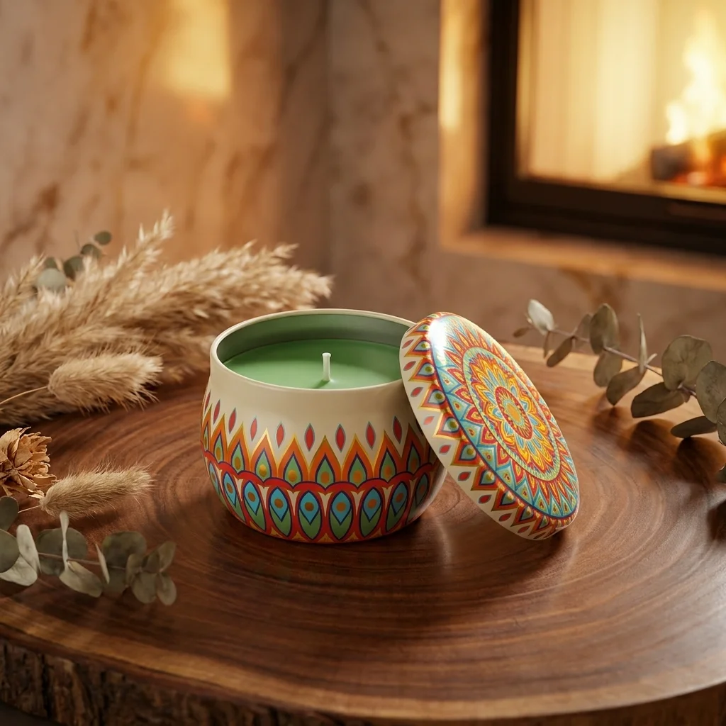 Mandala Jar Candle