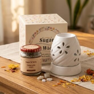 Vanaprastha & Ceramic Diffuser Gift Combo